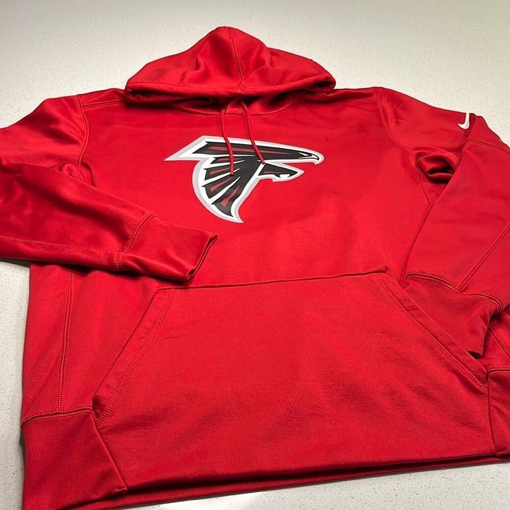 Nike NFL Atlanta Falcons Logo Ref Hoodie Sweatshirt Mens Large